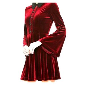 Hellbunny velvet burgundy dress
